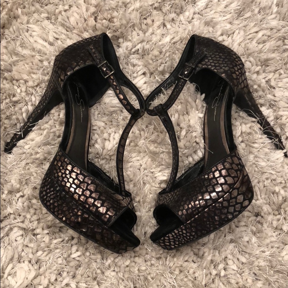 Jessica Simpson Peep Toe Heels Sz 10